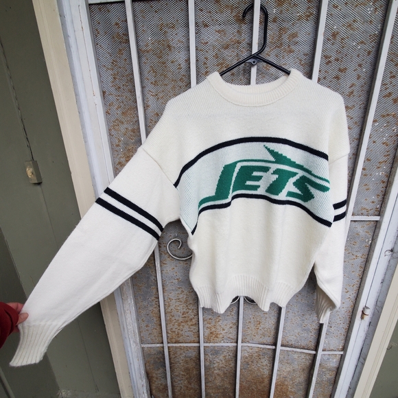 Vintage Cliff Engle NFL New York Jets Knit Pullover Sweater Size M USA. - Picture 3 of 6